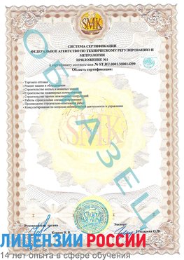 Образец сертификата соответствия (приложение) Кировский Сертификат ISO 14001